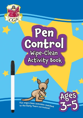 New Pen Control Wipe-Clean Activity Book for Ages 3-5 (with pen) (CGP Reception Activity Books and Cards)