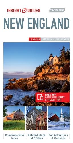 Insight Guides Travel Map New England (Insight Travel Maps)