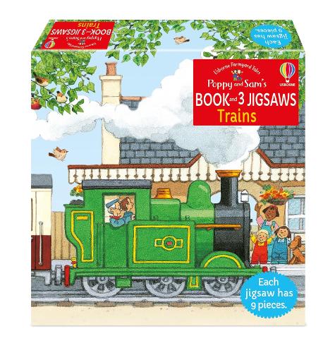 Poppy and Sam's Book and 3 Jigsaws: Trains (Farmyard Tales Poppy and Sam)