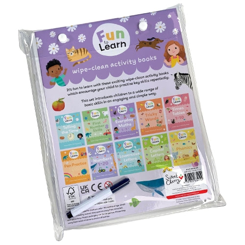 Fun to Learn Wipe Clean Set: 11 (Fun to Learn Wipe-Clean Activity Books)