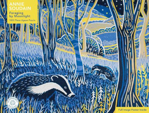 Adult Sustainable Jigsaw Puzzle Annie Soudain: Foraging by Moonlight: 1000-pieces. Ethical, Sustainable, Earth-friendly. (1000-piece Sustainable Jigsaws)