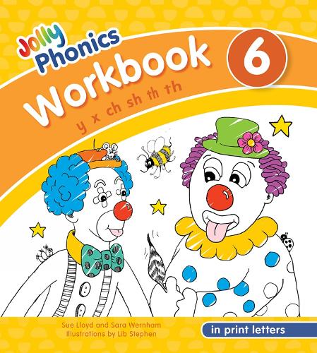 Jolly Phonics Workbook 6 in Print Letters