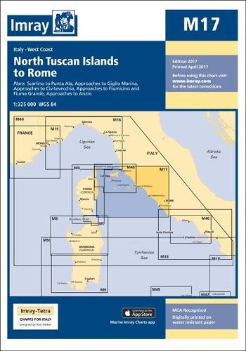 Imray Chart M17: North Tuscan Islands to Rome (M Series)