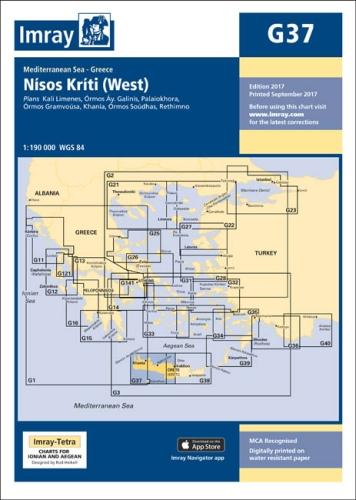 Imray Chart G37: Nisos Kriti (West) (G Series)