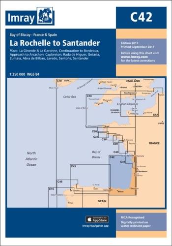 Imray Chart C42: La Rochelle to Santander (C Series)