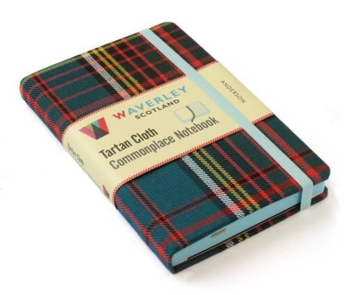 Anderson: Waverley Genuine Tartan Cloth Commonplace Notebook (9cm x 14cm) (Waverley Scotland Tartan Cloth Commonplace Notebooks/Gift/Stationery/Plaid)