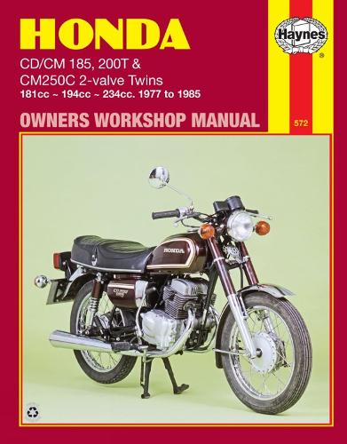 Honda CD/CM185, 200 and CM250C Twins 1977-85 Owner's Workshop Manual (Motorcycle Manuals)