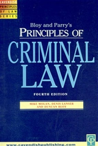 Principles of Criminal Law 3/e (Principles of law)