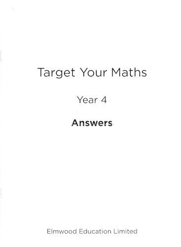 Target Your Maths Year 4 Answer Book