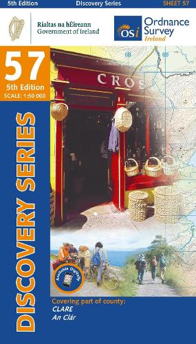 County Clare Map | Ordnance Survey Ireland | OSI Discovery Series 57 | Ireland | Walks | Hiking | Maps | Adventure (Irish Discovery Series)