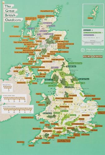 The Great British Outdoors - Collect and Scratch Print (Collect & Scratch Maps)