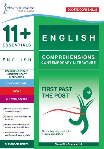 11+ English Comprehensions: Contemporary Literature Book 1 (Standard Format) (First Past the Post)