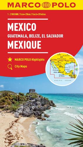 Mexico Marco Polo Map: Includes Guatemala, Belize and El Salvador (Marco Polo Maps)