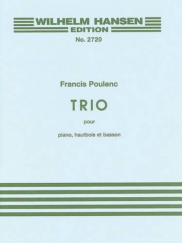 Francis Poulenc: Trio Pour Hautbois, Basson Et Piano (Wilhelm Hanswn Edition Nr)