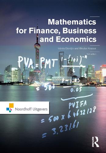 Mathematics for Finance, Business and Economics