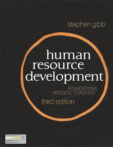 Human Resource Development: Foundations, Process, Context