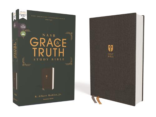 NASB, The Grace and Truth Study Bible, Cloth over Board, Gray, Red Letter, 1995 Text, Comfort Print: New American Standard Bible, Gray, Cloth Over Board, Red Letter, Comfort Print
