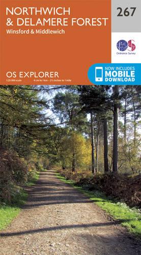 OS Explorer Map (267) Northwich and Delamere Forest