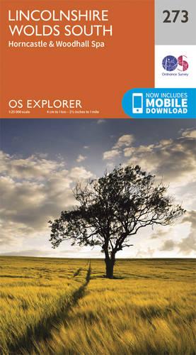OS Explorer Map (273) Lincolnshire Wolds South