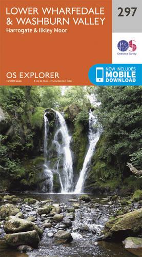 OS Explorer Map (297) Lower Wharfedale and Washburn Valley