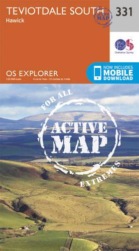 OS Explorer Map Active (331) Teviotdale South (OS Explorer Active Map)