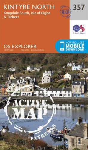 OS Explorer Map Active (357) Kintyre North (OS Explorer Active Map)