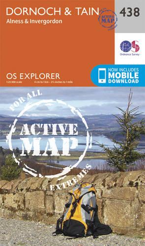 OS Explorer Map Active (438) Dornoch and Tain (OS Explorer Active Map)