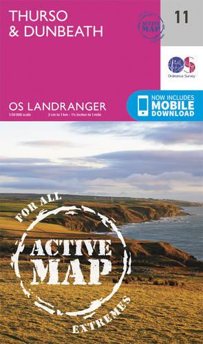 Landranger Active (11) Thurso & Dunbeath (OS Landranger Active Map)
