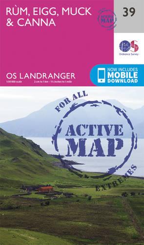 Landranger Active (39) Rum, Eigg & Muck (OS Landranger Active Map)