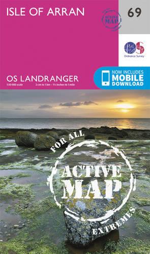 Landranger Active (69) Isle of Arran (OS Landranger Active Map)