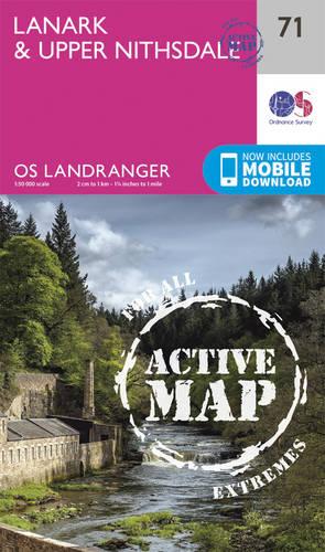 Landranger Active (71) Lanark & Upper Nithsdale (OS Landranger Active Map)