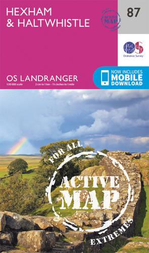 Landranger Active (87) Hexham & Haltwhistle (OS Landranger Active Map)