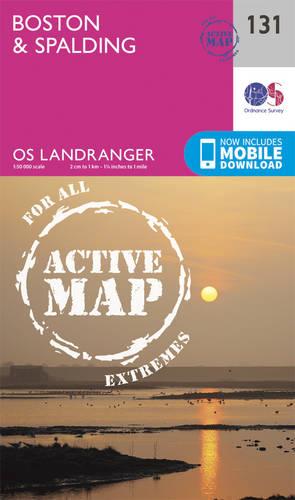 Landranger Active (131) Boston & Spalding (OS Landranger Active Map)