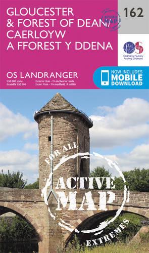 Landranger Active (162) Gloucester & Forest of Dean (OS Landranger Active Map)