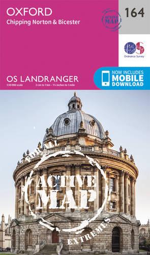 Landranger Active (164) Oxford, Chipping Norton & Bicester (OS Landranger Active Map)