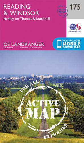 Landranger Active (175) Reading, Windsor, Henley-on-Thames & Bracknell (OS Landranger Active Map)