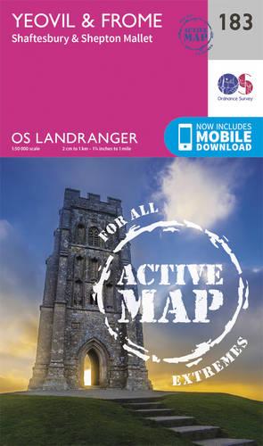 Landranger Active (183) Yeovil & Frome (OS Landranger Active Map)