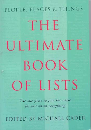 Ultimate Book of Lists (PB)