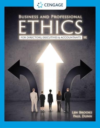 Business and Professional Ethics: For Directors, Executives & Accountants