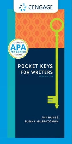 Pocket Keys for Writers, Spiral bound Version with APA 7e Updates