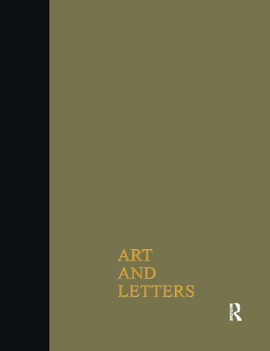 Art & Letters July-Winter1918 Cb: 2 Volumes