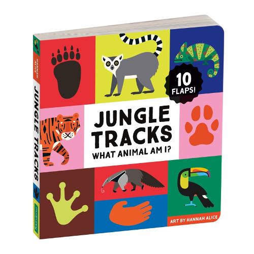 Jungle Tracks Lift-the-Flap Board Book: What Animal Am I?