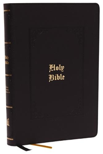 KJV, Large Print Center-Column Reference Bible, Leathersoft, Black, Red Letter, Thumb Indexed, Comfort Print: Holy Bible, King James Version