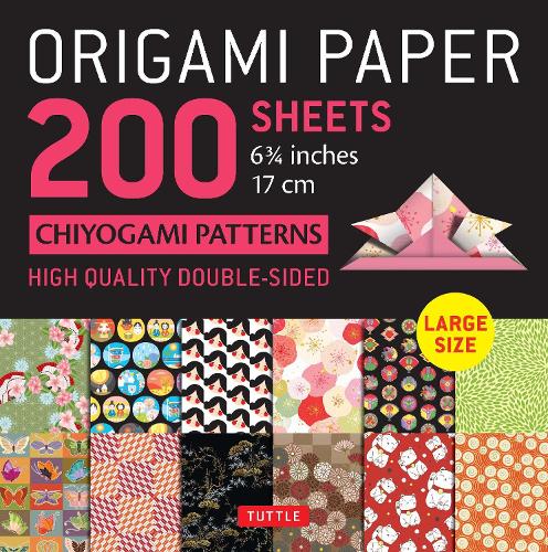 Origami Paper 200 sheets Chiyogami Patterns 6 3/4" (17cm): Tuttle Origami Paper: High-Quality Double Sided Origami Sheets Printed with 12 Different Patterns (Instructions for 6 Projects Included)