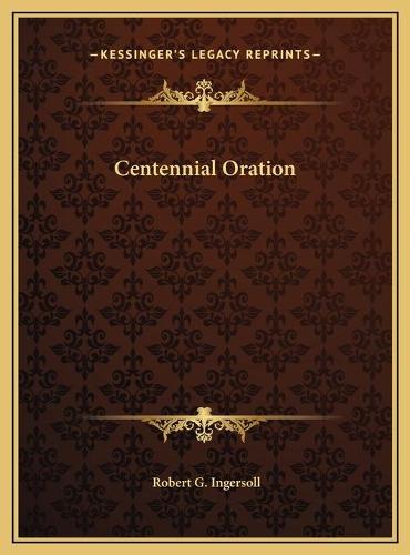 Centennial Oration