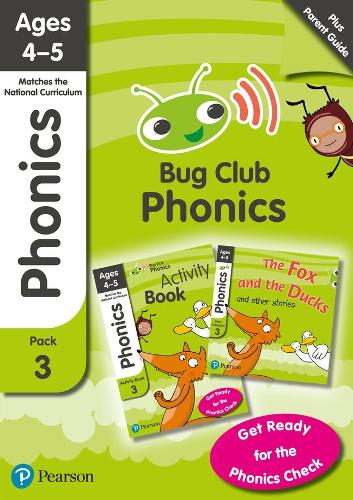 Phonics - Learn at Home Pack 3 (Bug Club), Phonics Sets 7-9 for ages 4-5 (Six stories + Parent Guide + Activity Book)