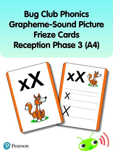 Bug Club Phonics Grapheme-Sound Picture Frieze Cards Reception Phase 3 (A4) (Phonics Bug)