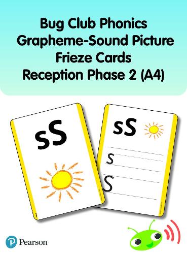 Bug Club Phonics Grapheme-Sound Picture Frieze Cards Reception Phase 2 (A4) (Phonics Bug)