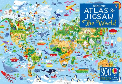 The World (Usborne Atlas and Jigsaw)