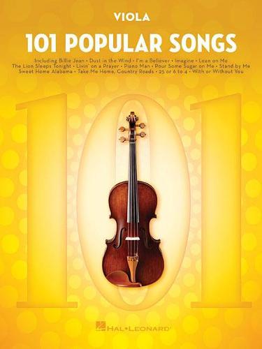 101 Popular Songs - Viola (Instrumental Folio)